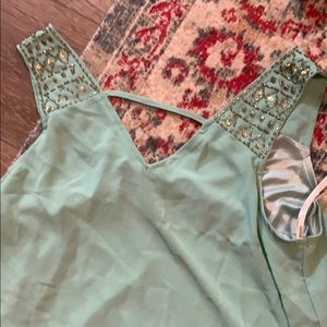 Flowing mint green tank!